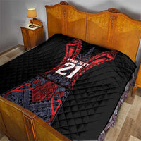 Custom New Zealand Quilt Maori Kiwiana Pattern Tukutuku Motif