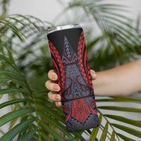 Custom New Zealand Skinny Tumbler Maori Kiwiana Pattern Tukutuku Motif LT9 - Polynesian Pride