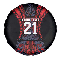 Custom New Zealand Spare Tire Cover Maori Kiwiana Pattern Tukutuku Motif LT9 - Polynesian Pride