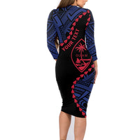 Personalized Guam 80th Anniversary Liberation Day Family Matching Long Sleeve Bodycon Dress and Hawaiian Shirt Guahan Basic Seal LT9 - Polynesian Pride