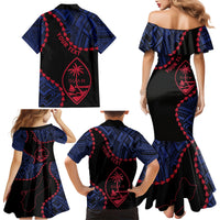 Personalized Guam 80th Anniversary Liberation Day Family Matching Mermaid Dress and Hawaiian Shirt Guahan Basic Seal LT9 - Polynesian Pride