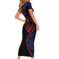 Personalized Guam 80th Anniversary Liberation Day Family Matching Short Sleeve Bodycon Dress and Hawaiian Shirt Guahan Basic Seal LT9 - Polynesian Pride