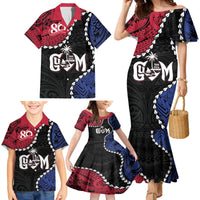 Personalized Guam 80th Anniversary Liberation Day Family Matching Mermaid Dress and Hawaiian Shirt Tano I Man Chamoru Since 1944 LT9 - Polynesian Pride