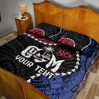 Personalized Guam 80th Anniversary Liberation Day Quilt Bed Set Tano I Man Chamoru Since 1944