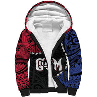 Personalized Guam 80th Anniversary Liberation Day Sherpa Hoodie Tano I Man Chamoru Since 1944