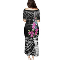 Guahan Puti Tai Nobiu Family Matching Puletasi and Hawaiian Shirt Guam Bougainvillea Flower Art LT9 - Polynesian Pride