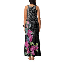 Guahan Puti Tai Nobiu Family Matching Tank Maxi Dress and Hawaiian Shirt Guam Bougainvillea Flower Art LT9 - Polynesian Pride