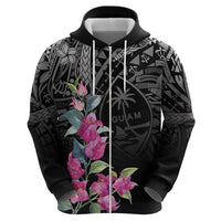 Guahan Puti Tai Nobiu Hoodie Guam Bougainvillea Flower Art LT9 - Polynesian Pride