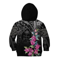 Guahan Puti Tai Nobiu Kid Hoodie Guam Bougainvillea Flower Art LT9 - Polynesian Pride