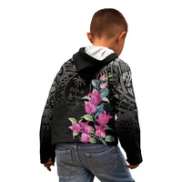Guahan Puti Tai Nobiu Kid Hoodie Guam Bougainvillea Flower Art LT9 - Polynesian Pride