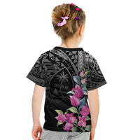 Guahan Puti Tai Nobiu Kid T Shirt Guam Bougainvillea Flower Art LT9 - Polynesian Pride