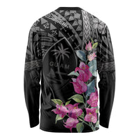 Guahan Puti Tai Nobiu Long Sleeve Shirt Guam Bougainvillea Flower Art LT9 - Polynesian Pride