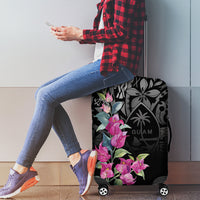 Guahan Puti Tai Nobiu Luggage Cover Guam Bougainvillea Flower Art LT9 - Polynesian Pride
