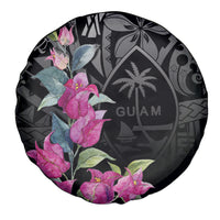 Guahan Puti Tai Nobiu Spare Tire Cover Guam Bougainvillea Flower Art LT9 - Polynesian Pride