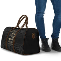 Personalized Haiti First Black Republic Travel Bag Negre Marron With Map And Flag - Polynesian Pride