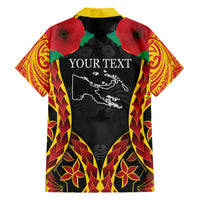 Personalised Papua New Guinea Remembrance Day Family Matching Short Sleeve Bodycon Dress and Hawaiian Shirt LT9 - Polynesian Pride