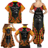 Personalised Papua New Guinea Remembrance Day Family Matching Summer Maxi Dress and Hawaiian Shirt LT9 - Polynesian Pride