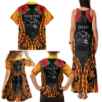 Personalised Papua New Guinea Remembrance Day Family Matching Tank Maxi Dress and Hawaiian Shirt LT9 - Polynesian Pride