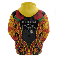 Personalised Papua New Guinea Remembrance Day Zip Hoodie