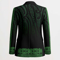 New Zealand Maori Kowhaiwhai Blazer Kakariki Maui and Mangopare LT9 - Polynesian Pride
