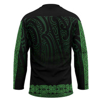 New Zealand Maori Kowhaiwhai Hockey Jersey Kakariki Maui and Mangopare LT9 - Polynesian Pride
