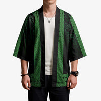 New Zealand Maori Kowhaiwhai Kimono Kakariki Maui and Mangopare LT9 - Polynesian Pride