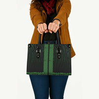 New Zealand Maori Kowhaiwhai Leather Bag Kakariki Maui and Mangopare LT9 - Polynesian Pride