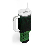New Zealand Maori Kowhaiwhai Tumbler With Handle Kakariki Maui and Mangopare LT9 - Polynesian Pride