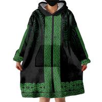 New Zealand Maori Kowhaiwhai Wearable Blanket Hoodie Kakariki Maui and Mangopare LT9 - Polynesian Pride