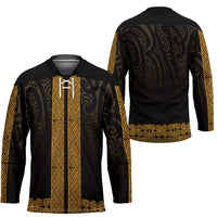 New Zealand Maori Kowhaiwhai Hockey Jersey Karaka Maui and Mangopare LT9 - Polynesian Pride