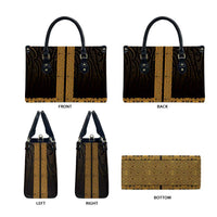 New Zealand Maori Kowhaiwhai Leather Bag Karaka Maui and Mangopare LT9 - Polynesian Pride