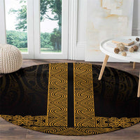 New Zealand Maori Kowhaiwhai Round Carpet Karaka Maui and Mangopare LT9 - Polynesian Pride