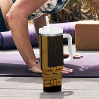 New Zealand Maori Kowhaiwhai Tumbler With Handle Karaka Maui and Mangopare LT9 - Polynesian Pride