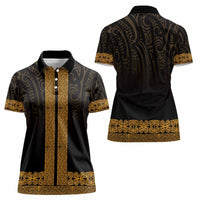 New Zealand Maori Kowhaiwhai Women Polo Shirt Karaka Maui and Mangopare LT9 - Polynesian Pride