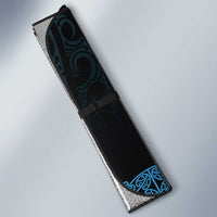 New Zealand Maori Kowhaiwhai Auto Sun Shade Kikorangi Maui and Mangopare LT9 - Polynesian Pride