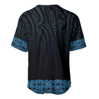 New Zealand Maori Kowhaiwhai Baseball Jersey Kikorangi Maui and Mangopare LT9 - Polynesian Pride