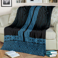 New Zealand Maori Kowhaiwhai Blanket Kikorangi Maui and Mangopare LT9 - Polynesian Pride