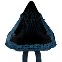 New Zealand Maori Kowhaiwhai Cloak Kikorangi Maui and Mangopare LT9 Unisex Blue - Polynesian Pride