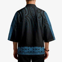 New Zealand Maori Kowhaiwhai Kimono Kikorangi Maui and Mangopare LT9 - Polynesian Pride