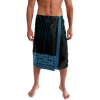 New Zealand Maori Kowhaiwhai Lavalava Kikorangi Maui and Mangopare LT9 Blue - Polynesian Pride