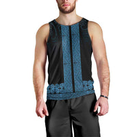 New Zealand Maori Kowhaiwhai Men Tank Top Kikorangi Maui and Mangopare LT9 - Polynesian Pride