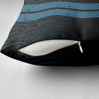 New Zealand Maori Kowhaiwhai Pillow Cover Kikorangi Maui and Mangopare LT9 - Polynesian Pride