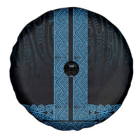 New Zealand Maori Kowhaiwhai Spare Tire Cover Kikorangi Maui and Mangopare LT9 - Polynesian Pride
