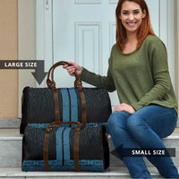 New Zealand Maori Kowhaiwhai Travel Bag Kikorangi Maui and Mangopare LT9 - Polynesian Pride