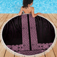 New Zealand Maori Kowhaiwhai Beach Blanket Mawhero Maui and Mangopare LT9 - Polynesian Pride