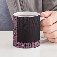 New Zealand Maori Kowhaiwhai Ceramic Mug Mawhero Maui and Mangopare LT9 - Polynesian Pride
