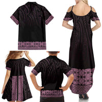 New Zealand Maori Kowhaiwhai Family Matching Summer Maxi Dress and Hawaiian Shirt Mawhero Maui and Mangopare LT9 - Polynesian Pride