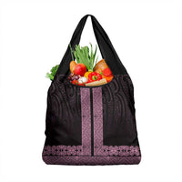 New Zealand Maori Kowhaiwhai Grocery Bag Mawhero Maui and Mangopare LT9 1-pack One Size Pink - Polynesian Pride