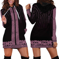 New Zealand Maori Kowhaiwhai Hoodie Dress Mawhero Maui and Mangopare LT9 - Polynesian Pride