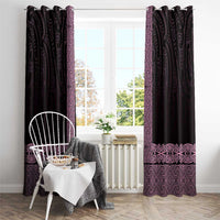 New Zealand Maori Kowhaiwhai Window Curtain Mawhero Maui and Mangopare LT9 - Polynesian Pride